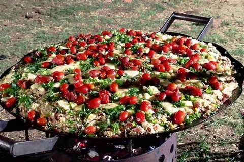 Um churrasco grandioso... Comitiva Glicério